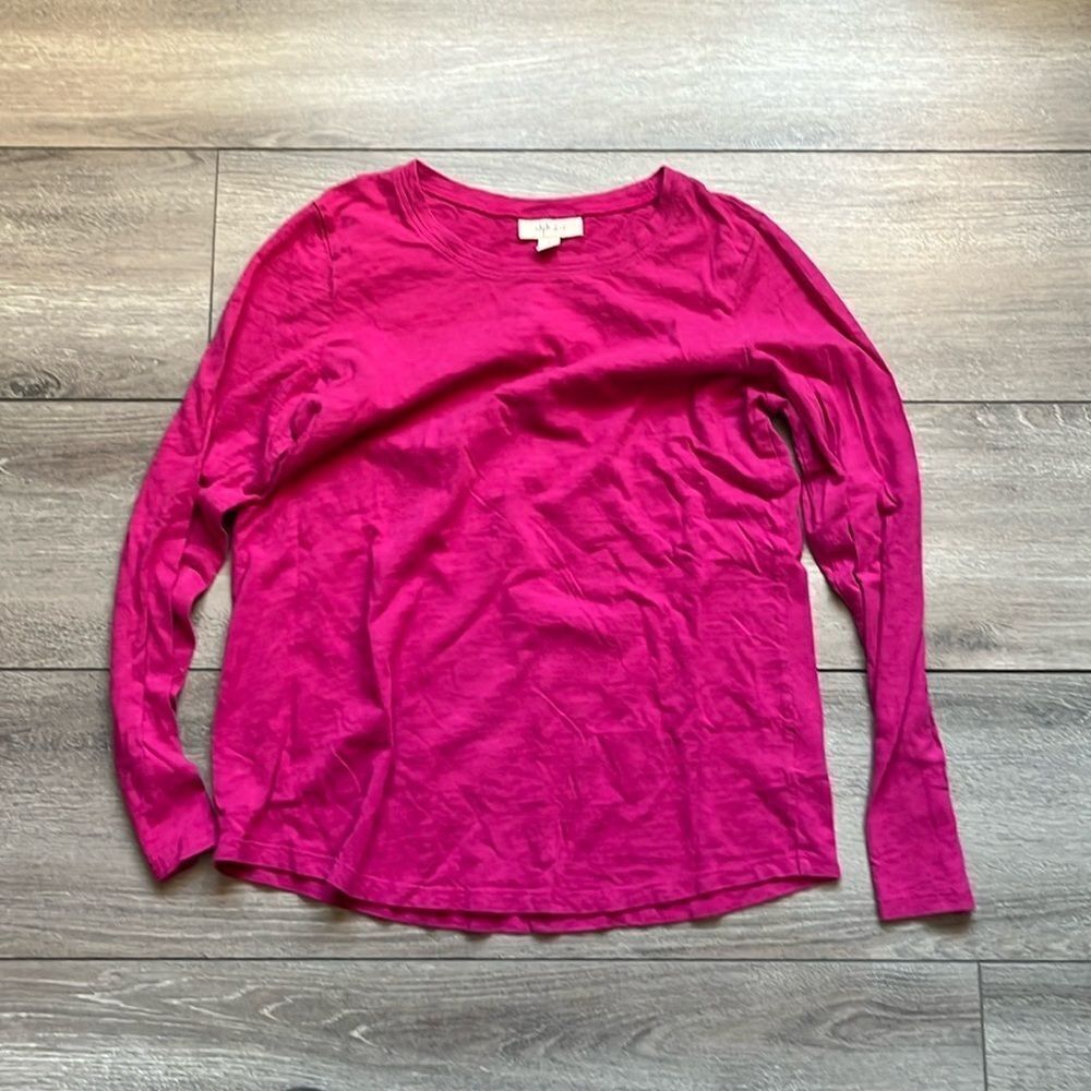 SM181 Style & co pink long sleeve